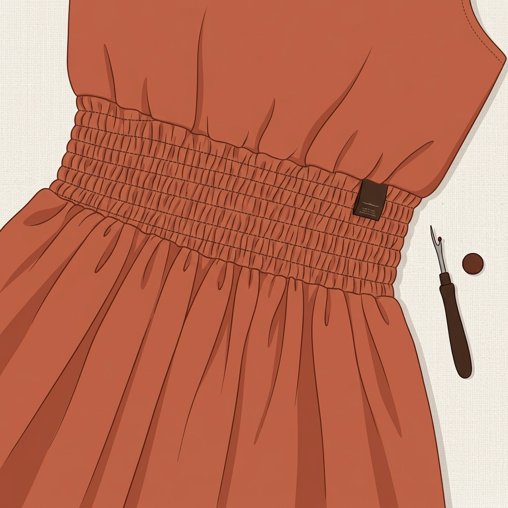 Sew Elastics on Dresses