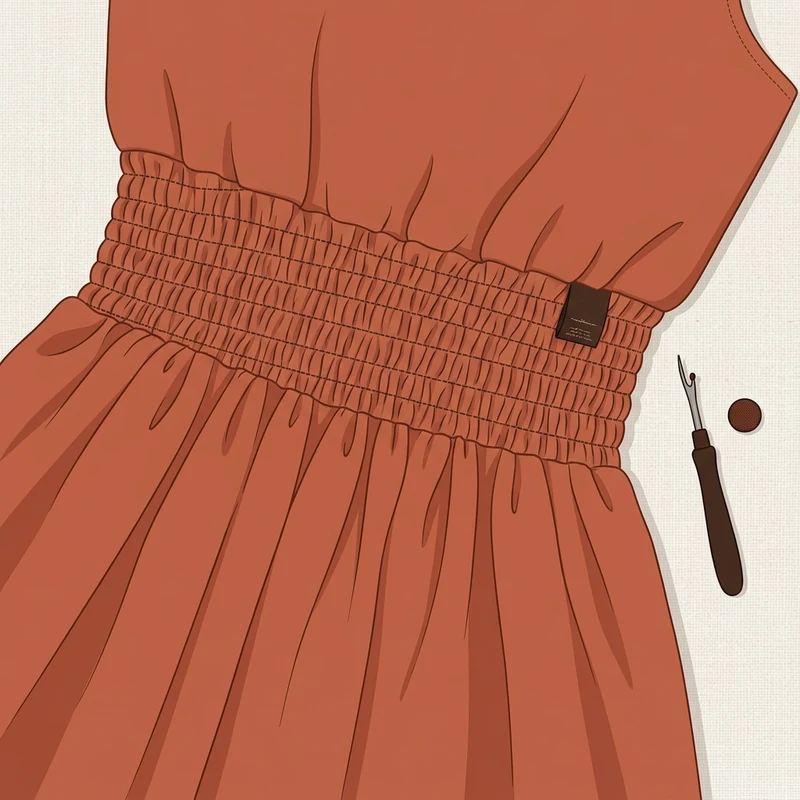 Sew Elastics on Dresses