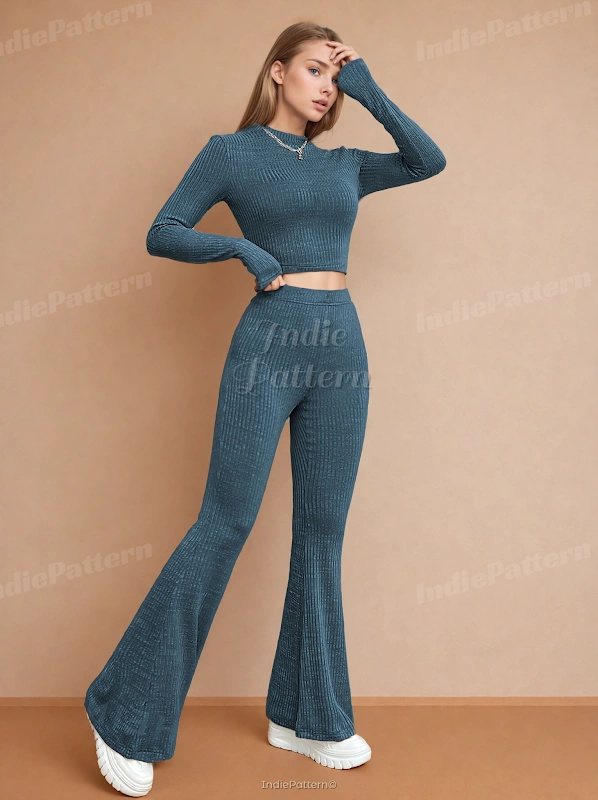 Flare Leg Pants Sewing Pattern