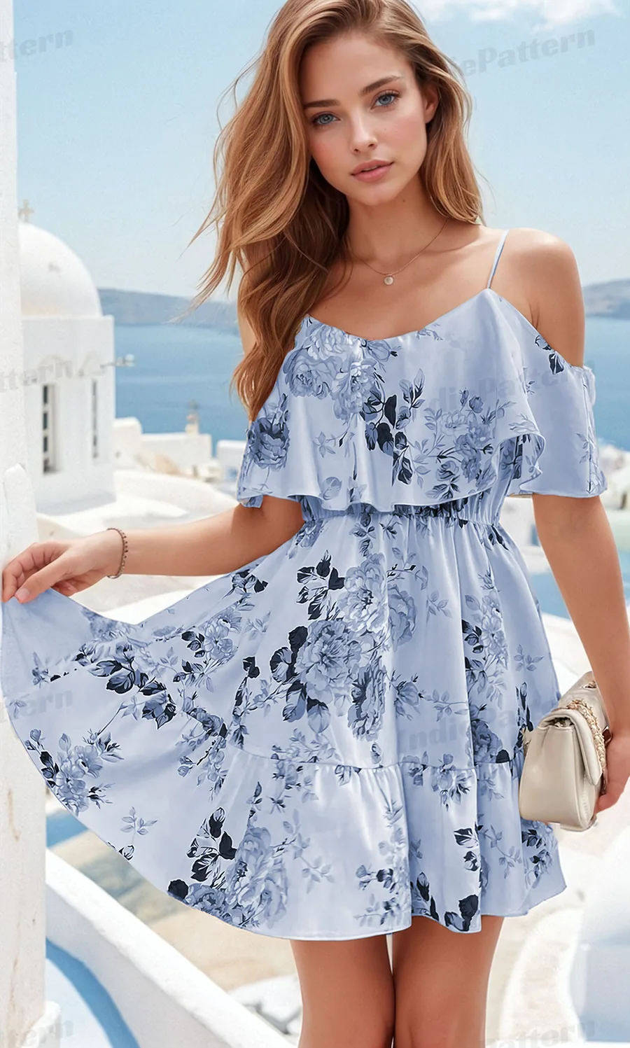 Off Shoulder Dress PDF Sewing Pattern