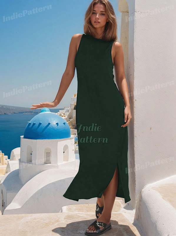 Slit Dress Sewing Pattern