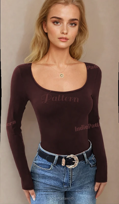 Scoop Neck Top Sewing Pattern