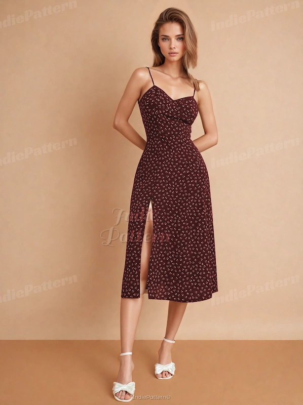Slit Dress Sewing Pattern