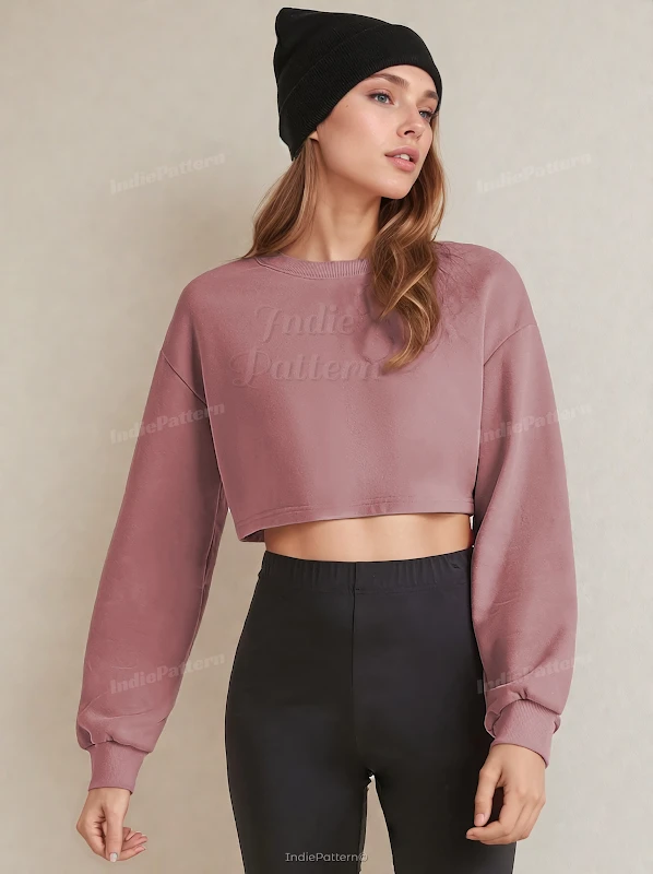 Cropped Sweatshirt Sewing Pattern