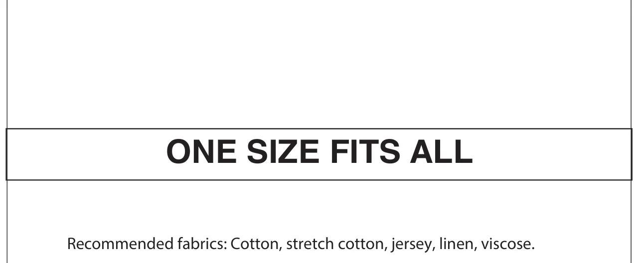 Body measurement chart for the A-Line Dress sewing pattern, in inches and centimetres