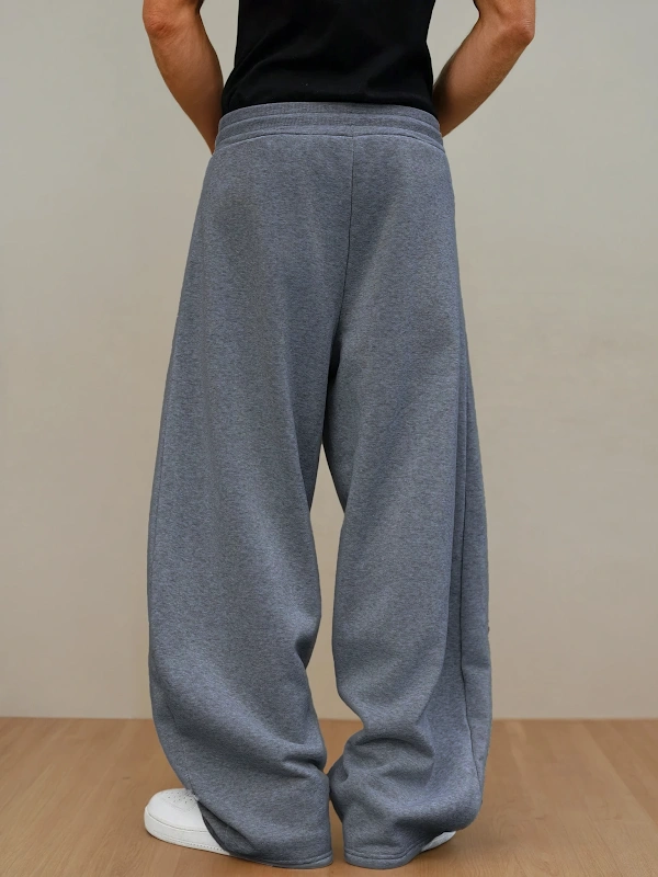 Baggy Joggers PDF sewing pattern: baggy knit joggers, back view