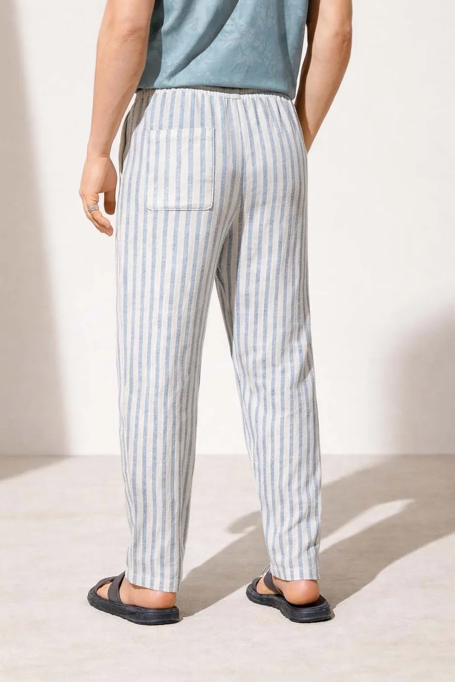 Bali Pants PDF sewing pattern: drawcord linen trousers, view 3 of 3