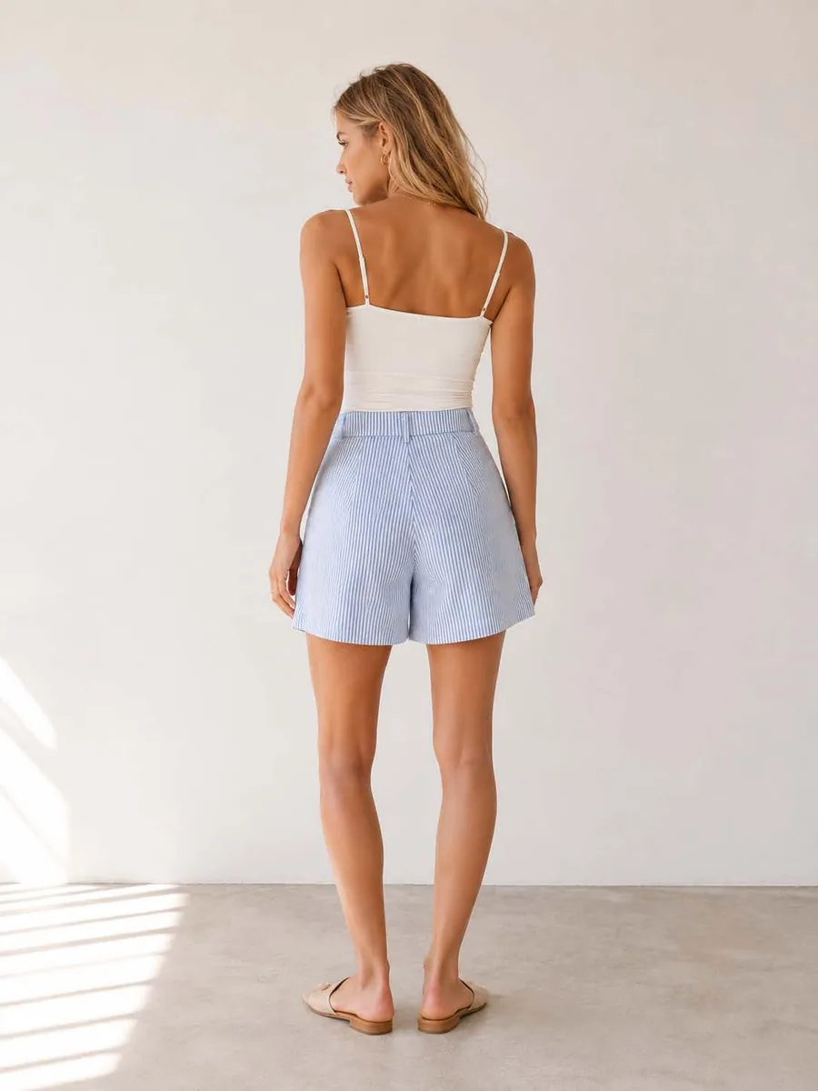 Bermuda Shorts PDF sewing pattern: pleated bermuda shorts, view 3 of 3