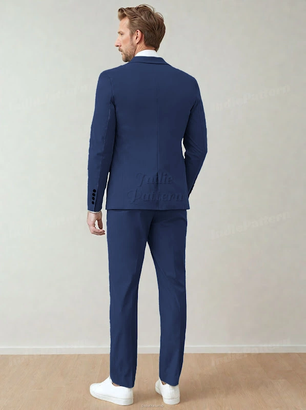 Blazer PDF sewing pattern: three-piece suit, back view