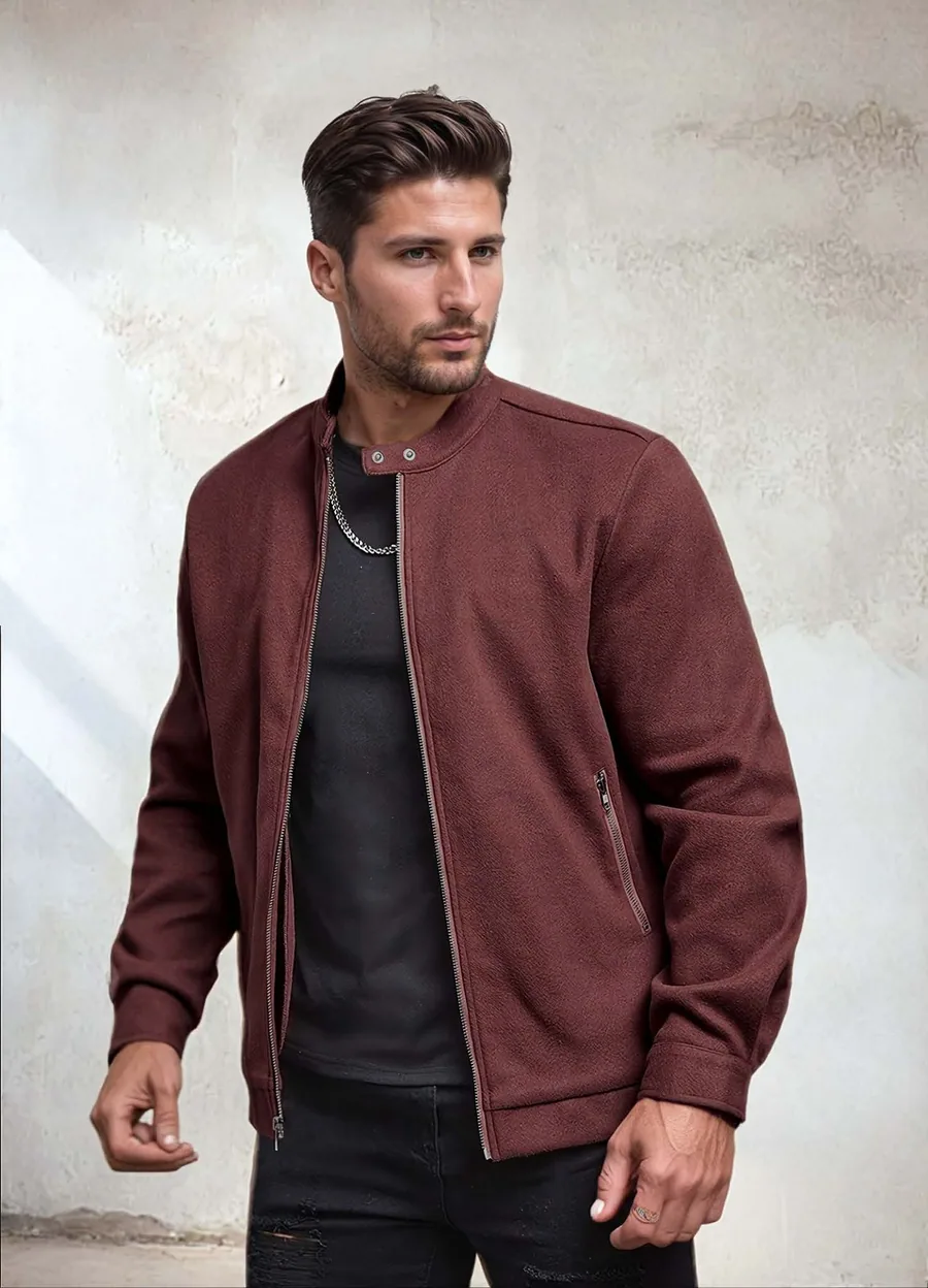 Bomber Jacket PDF sewing pattern: zip-front bomber jacket, view 3 of 3