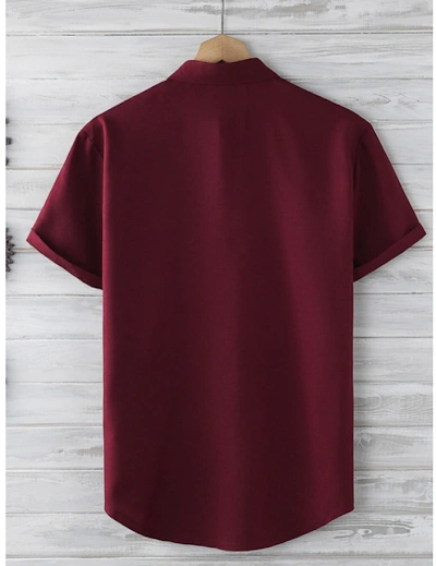 Bowling Shirt PDF sewing pattern: short-sleeved camp shirt, back view