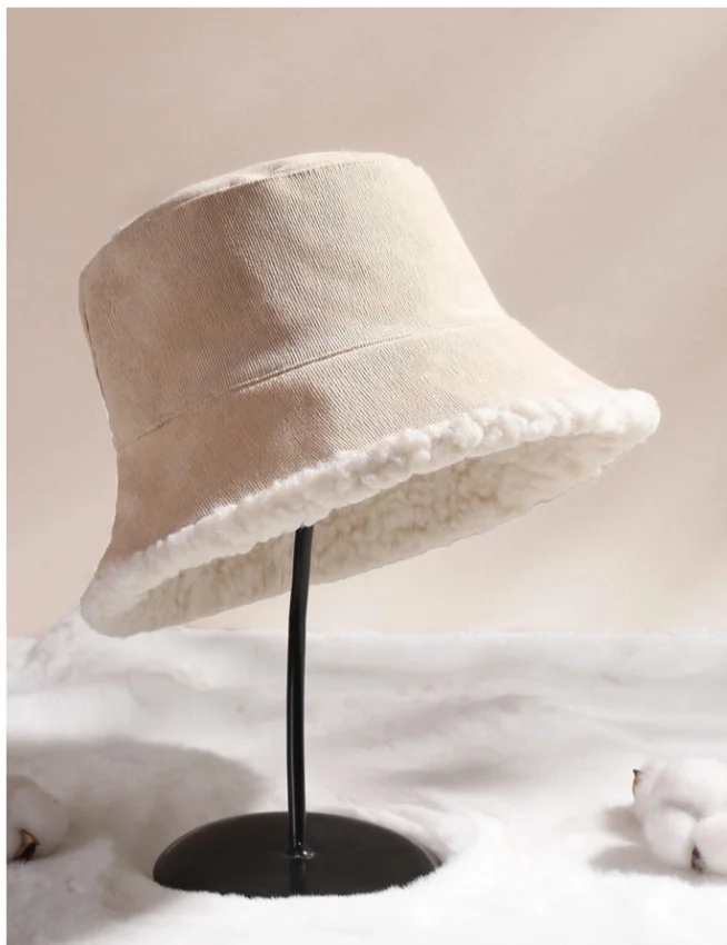 Bucket Hat PDF sewing pattern: corduroy bucket hat, back view