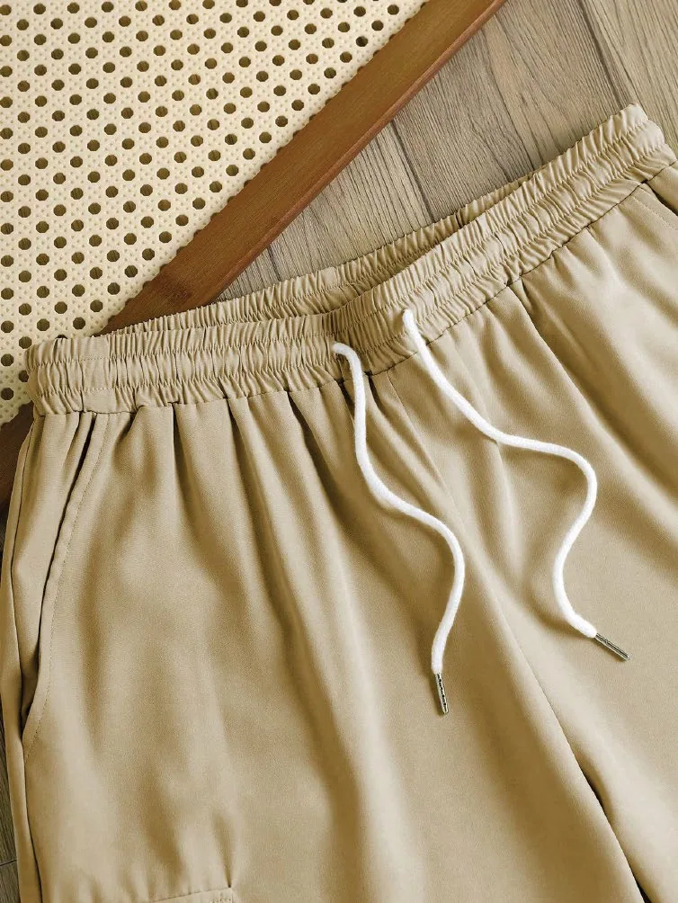 Cargo Shorts PDF sewing pattern: flap pocket cargo shorts, view 3 of 3