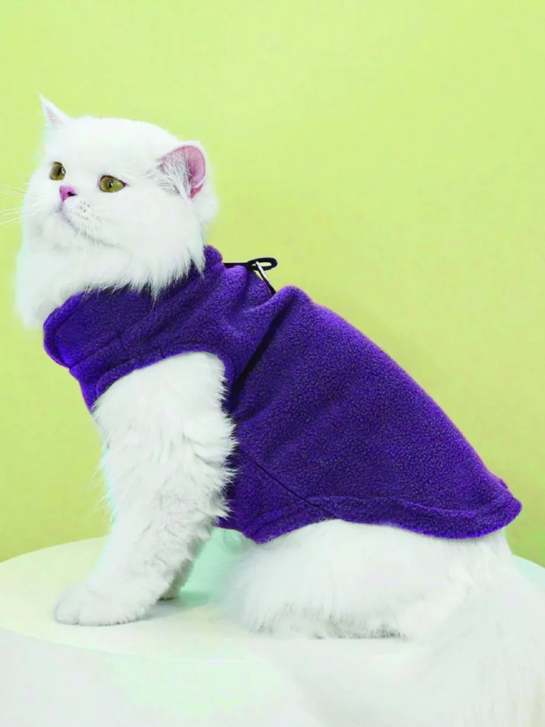 Cat Top PDF sewing pattern: fleece cat vest, view 3 of 3