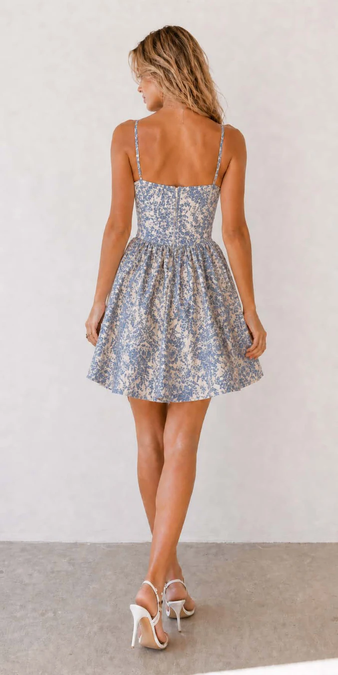 Corset Dress PDF sewing pattern: corset bodice mini dress, view 3 of 3
