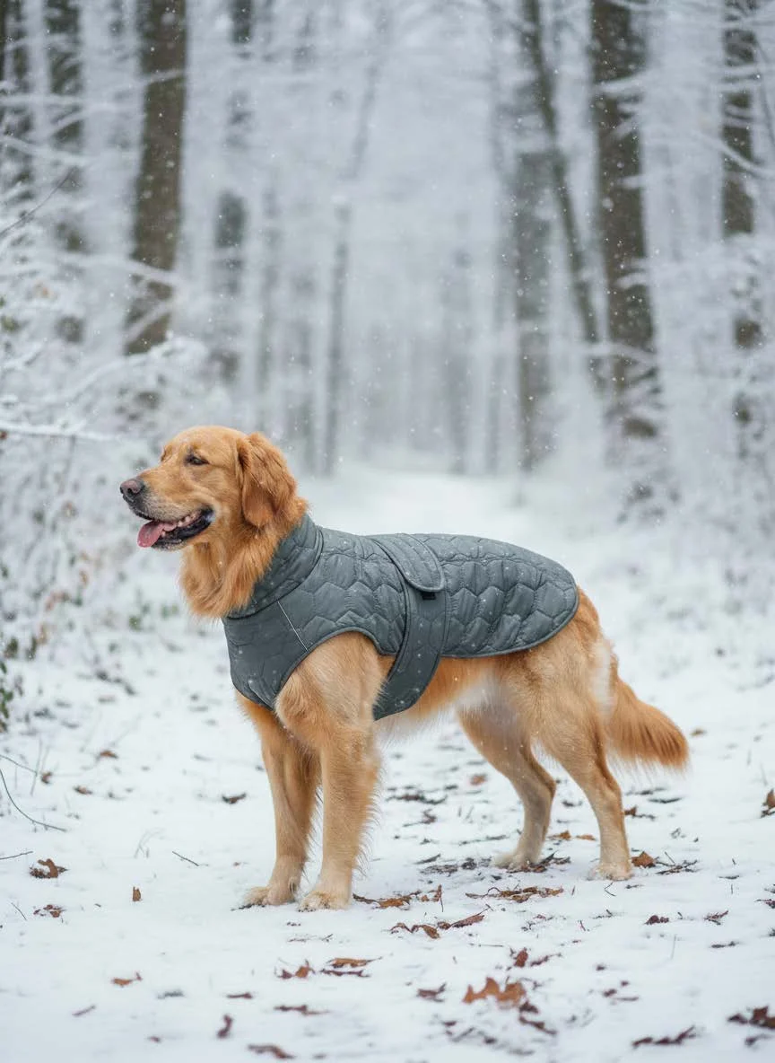 Dog Coat PDF sewing pattern: quilted dog coat, back view