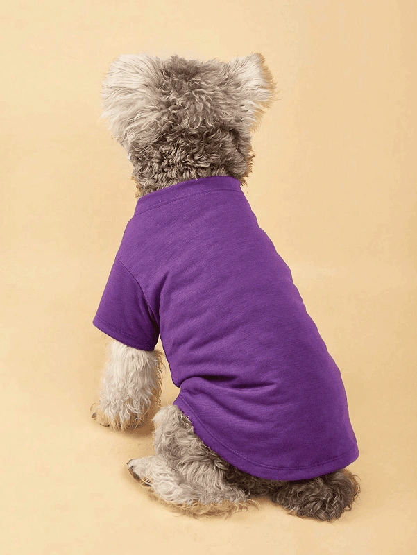 Dog Tshirt PDF sewing pattern: knit dog t-shirt, back view