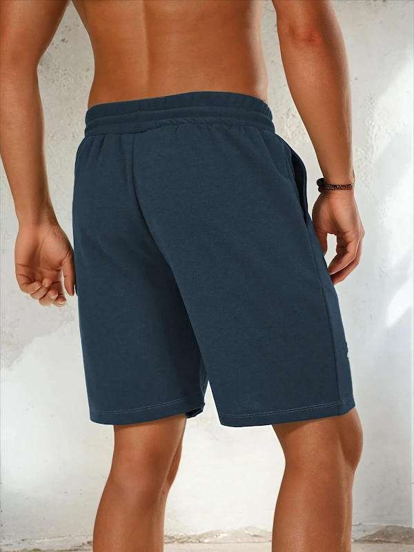 Elastic Shorts PDF sewing pattern: elastic waist sweat shorts, back view