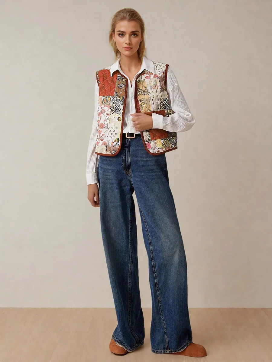 Elise Vest PDF sewing pattern: bound edge quilted gilet, view 3 of 3
