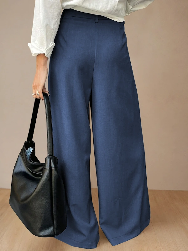 Hakama Pants PDF sewing pattern: pleated hakama trousers, back view