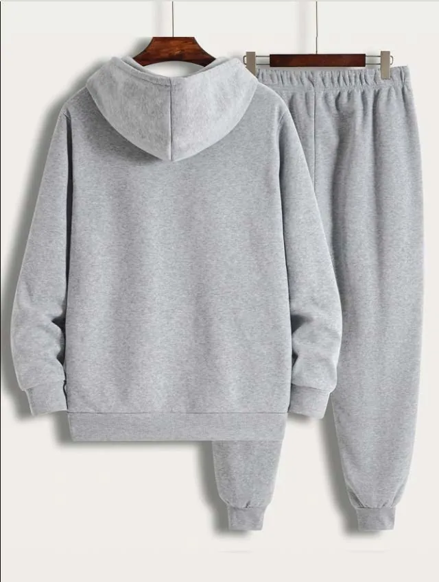 Hoodie & Joggers PDF sewing pattern: hoodie and jogger set, back view