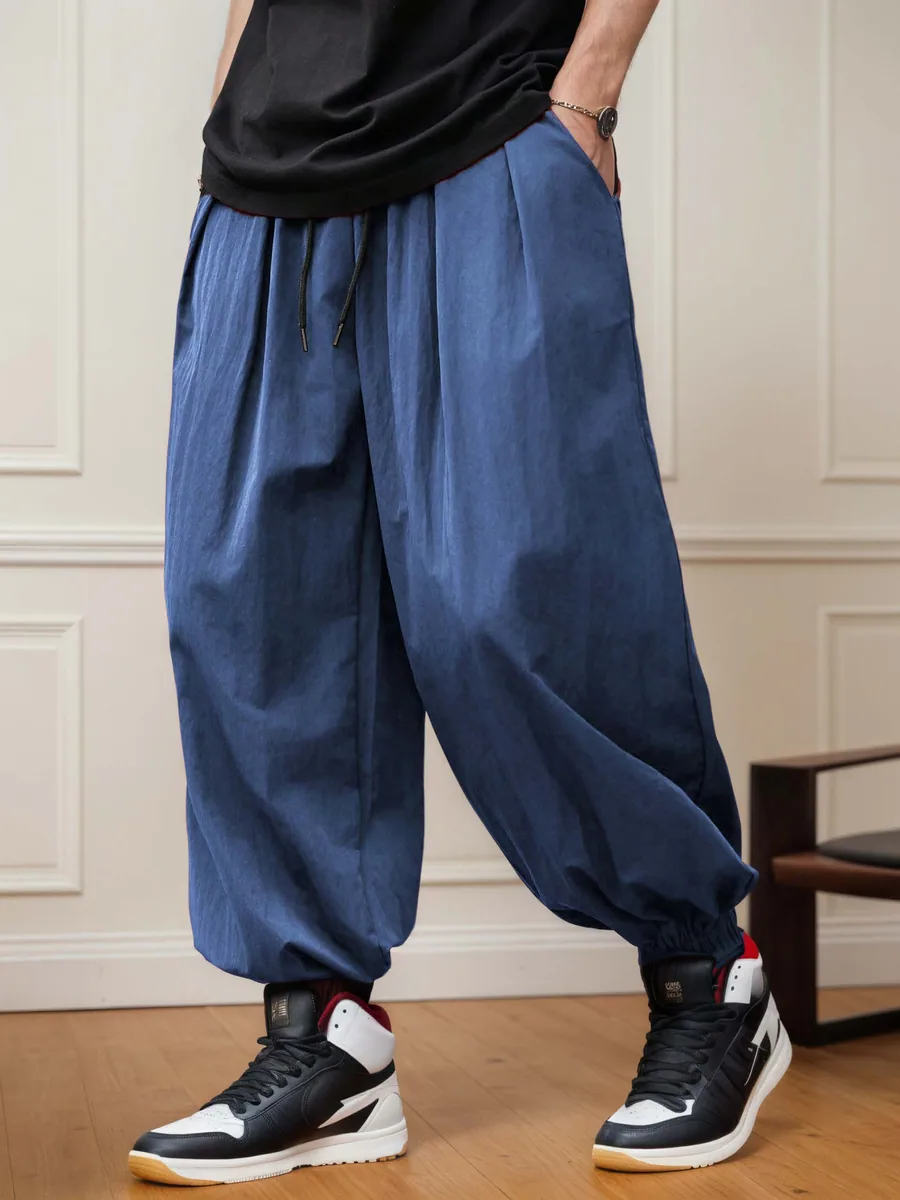Jake Pants PDF sewing pattern: drawcord balloon trousers, view 3 of 3