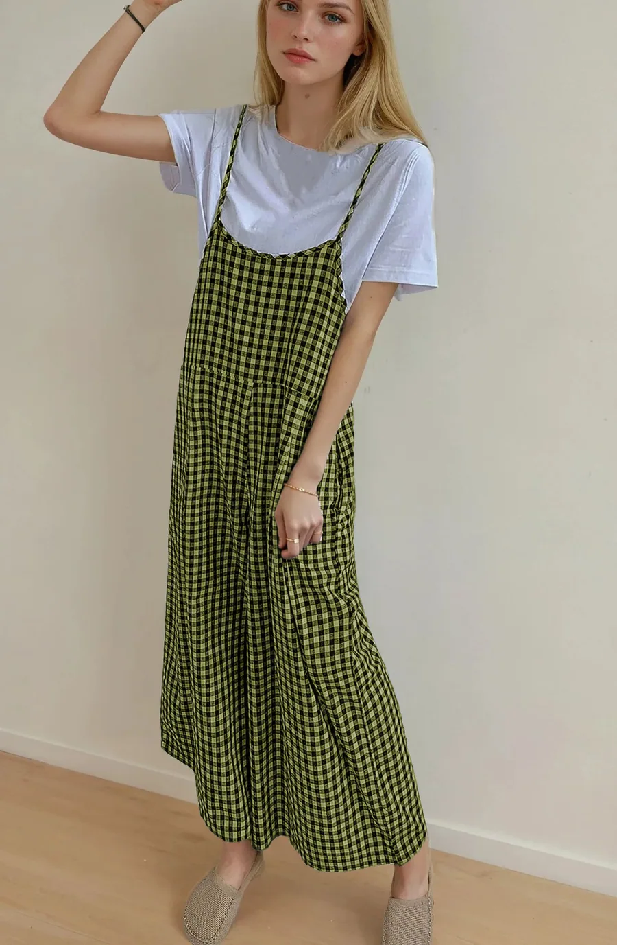 Kate Overalls PDF sewing pattern: ring-strap wide dungarees, view 3 of 3