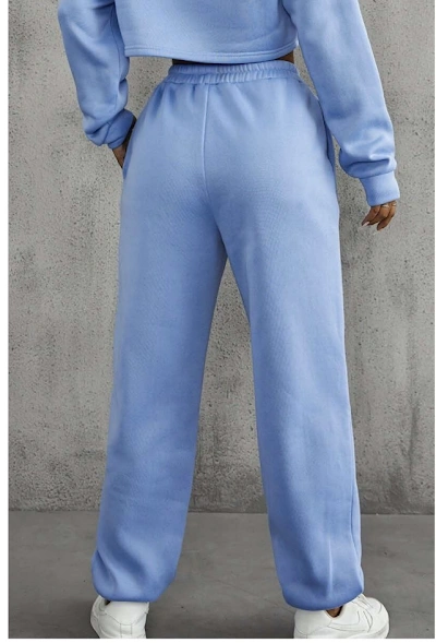 Loungewear Set PDF sewing pattern: cuffed loungewear set, back view