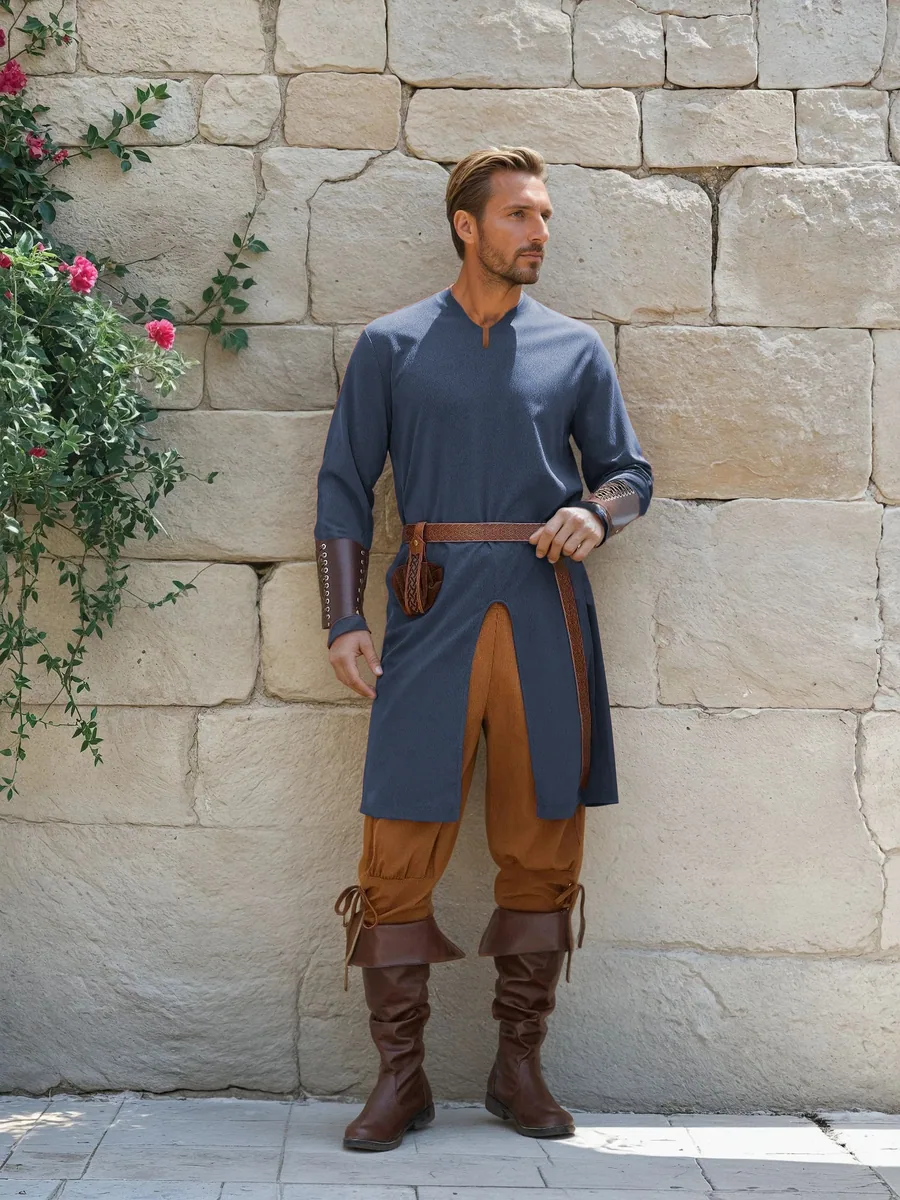 Medieval Tunic PDF sewing pattern: long medieval tunic, view 3 of 3
