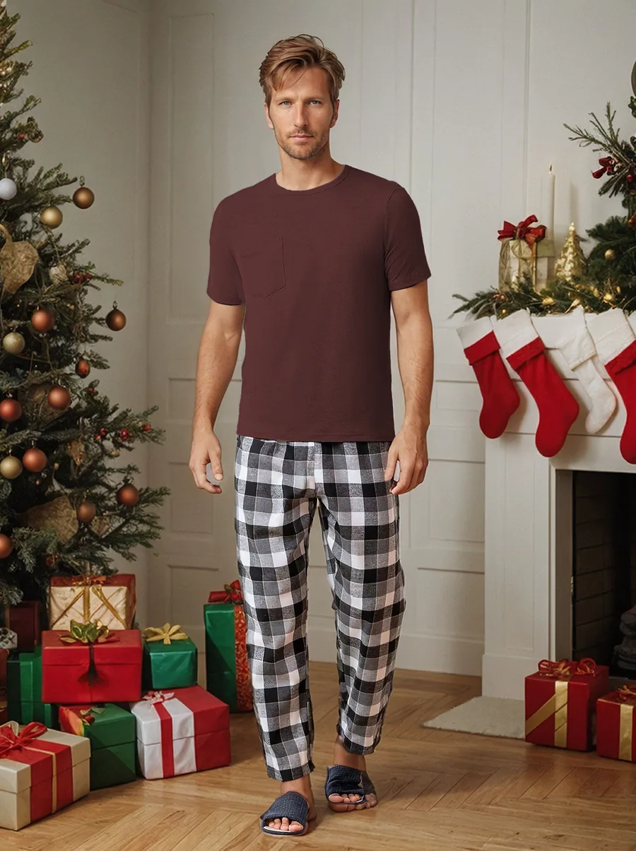Men Pj Set PDF sewing pattern: pyjama tee and trousers, view 3 of 3