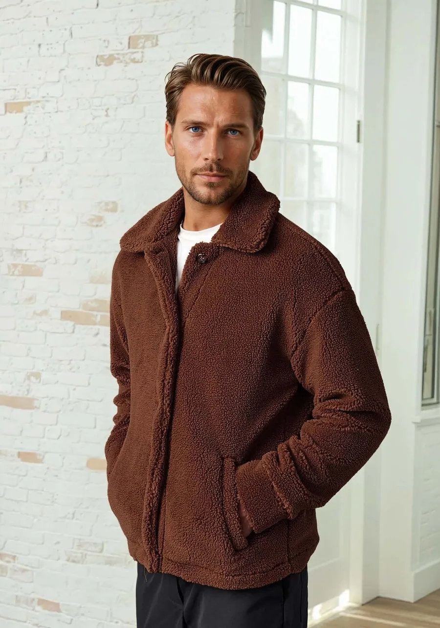 Men Teddy Jacket PDF sewing pattern: teddy trucker jacket, view 3 of 3
