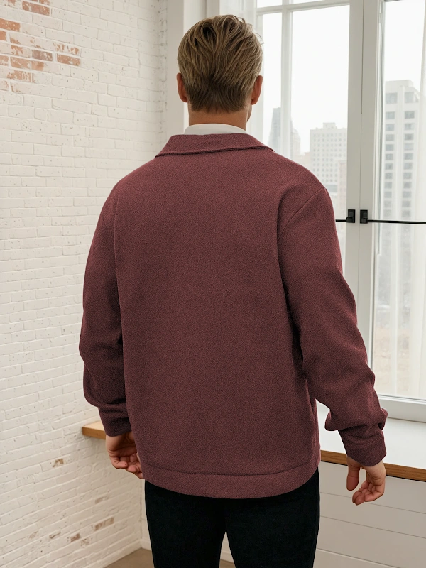 Oliver Jacket PDF sewing pattern: flap pocket shirt jacket, back view