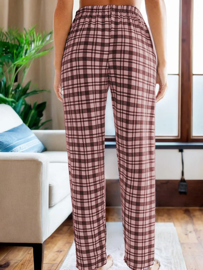 Pajama Pants PDF sewing pattern: drawstring pyjama trousers, back view