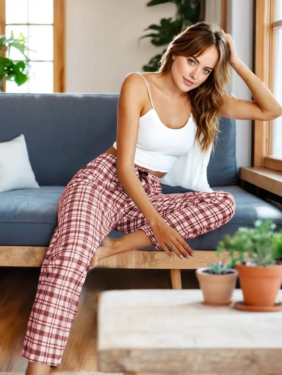 Pajama Pants PDF sewing pattern: drawstring pyjama trousers, view 3 of 3