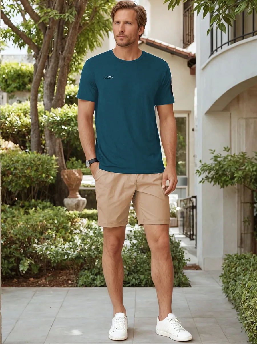 Shorts PDF sewing pattern: pleated tailored shorts, view 3 of 3