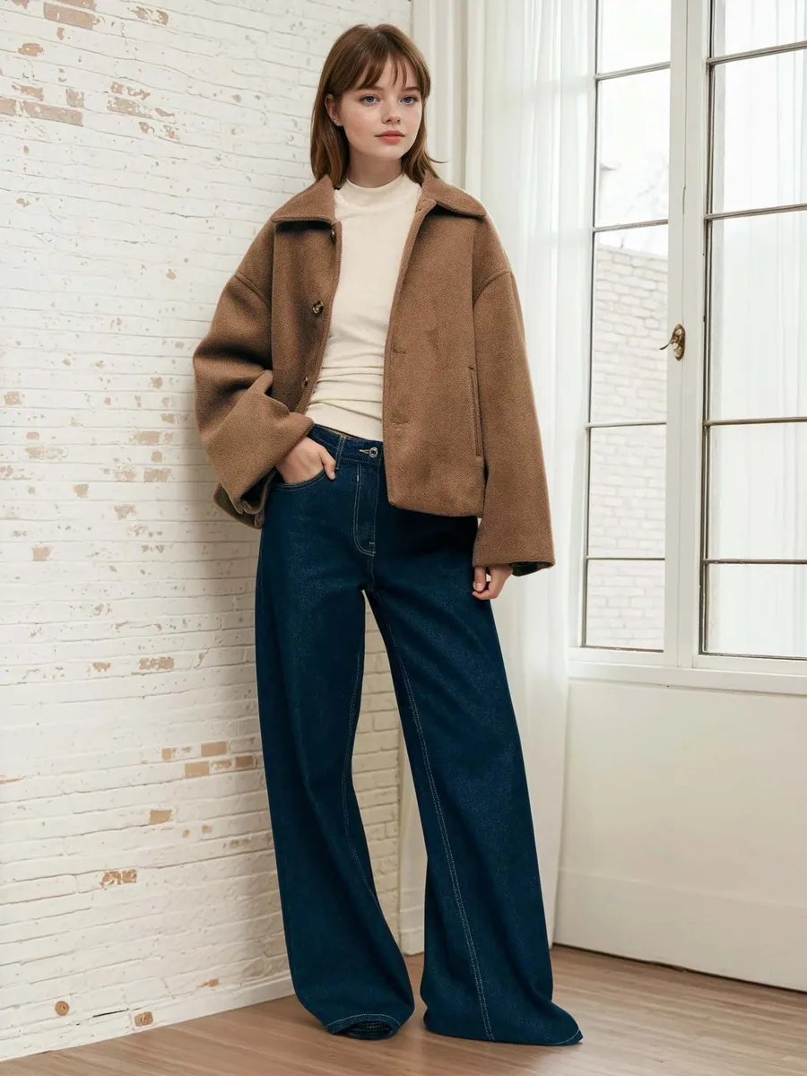 Sierra Jacket PDF sewing pattern: suede jacket with welt pockets, view 3 of 3