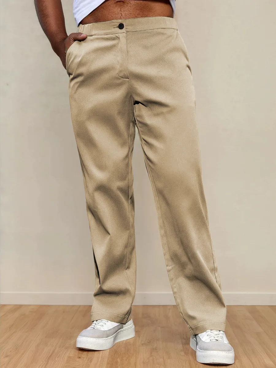 Straight Pants PDF sewing pattern: straight leg chinos, view 3 of 3