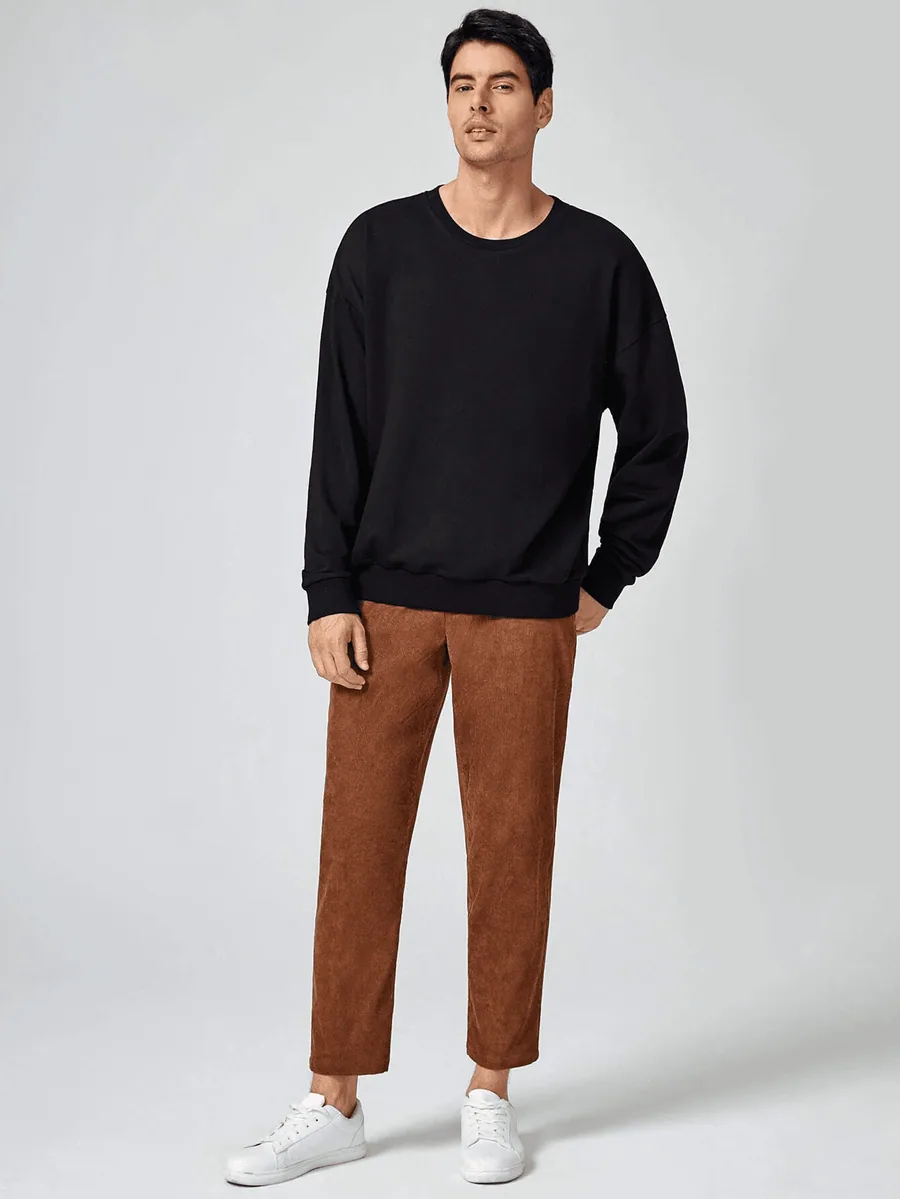 Sweatshirt PDF sewing pattern: crew neck sweatshirt, view 3 of 3