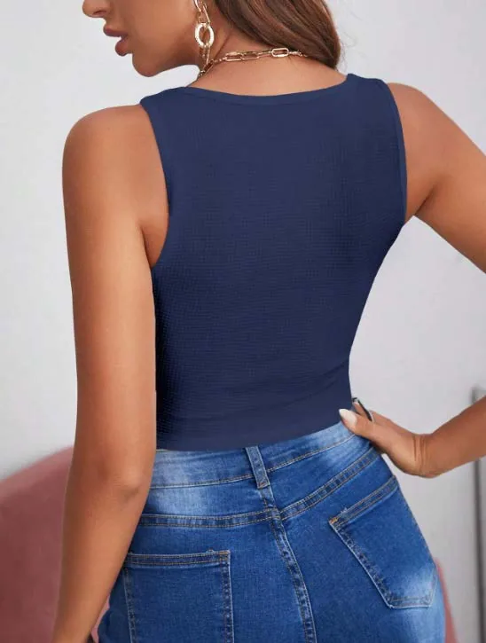 Tank Top PDF sewing pattern: corset-seamed tank, view 3 of 3
