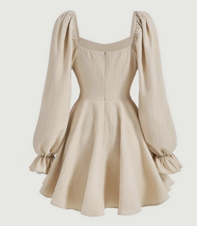 Vintage Dress PDF sewing pattern: corset-waist mini dress, back view