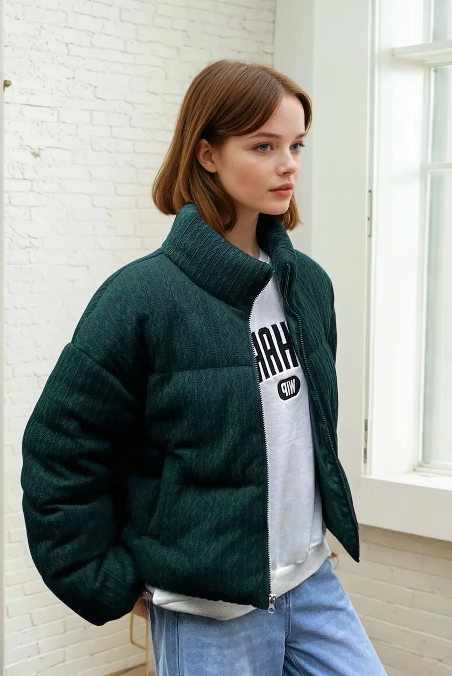 Willa Jacket PDF sewing pattern: insulated puffer jacket, view 3 of 3