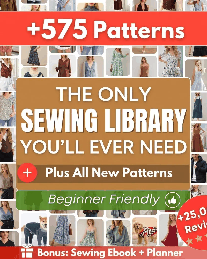 Indie Sewing Patterns animated visual slideshow showcasing dresses, coats, and tops
