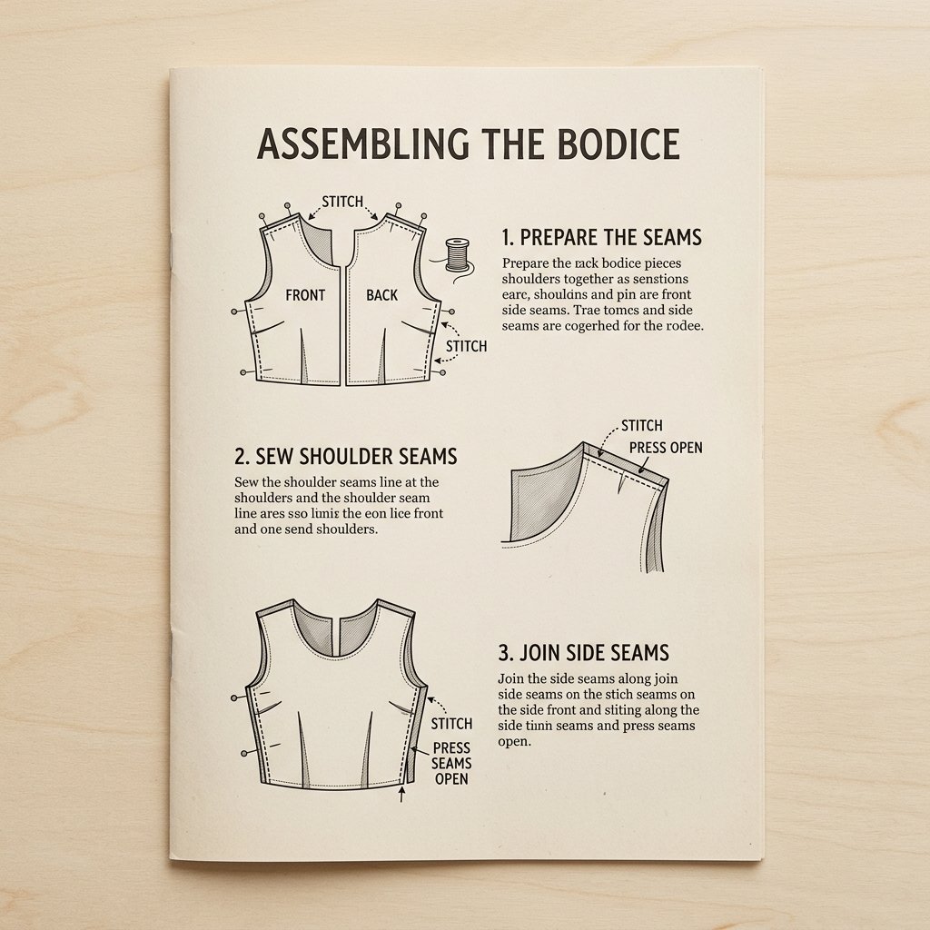 Step-by-Step Guidance sewing diagrams